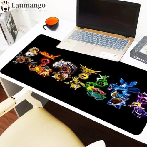 Mouse Pad Pokemon Large Mousepad Play Mat Gamer Keyboard Anime Kawaii Gaming Accessories Full Pc Kawaii Desk Mat Cute Mause Pad