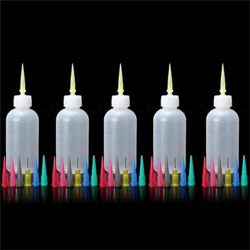 5pcs/Set Jam Painting Squeeze Bottles with 35 Nozzles Cake Decor Baking Pastry 50ML Bottle Drawing Tools Jam Pot Cake Tools