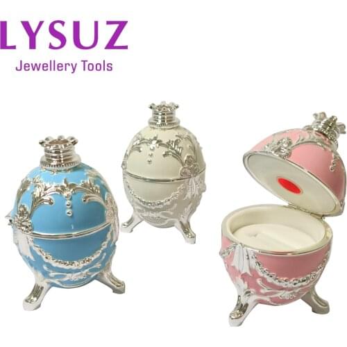 Happy Egg Diamond Ring Case Arrow Heart Viewer Scope Cutting Loupe Jewellry Display Box Store Tools High Quality