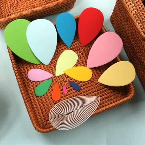 DUOFEN METAL CUTTING DIES water-drop circle leaves loops stencil DIY Scrapbook Paper Album 2021 new