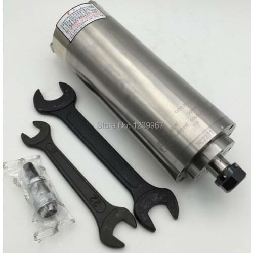 2.2KW 24000rpm Water-cooled AC Spindle Motor 220V ER20 4 Bearings 100mm High Precision for CNC Engraving Milling Machine