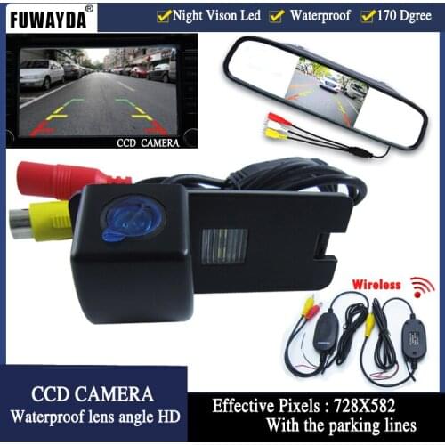 FUWAYDA Wireless Color Car Rear View Camera for Holden Commodore Holden/Commodore VY VZ VE1,with4.3Inch Rear view Mirror Monitor