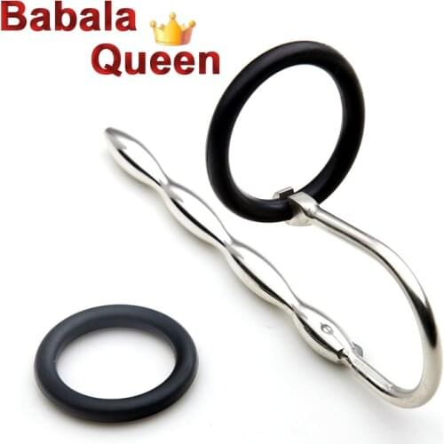 Stainless Urethral Catheter Sex Toys for Men Glans Ring Penis Plug Dilator Adult Cock Cage Masturbators Gay Sounding Insert