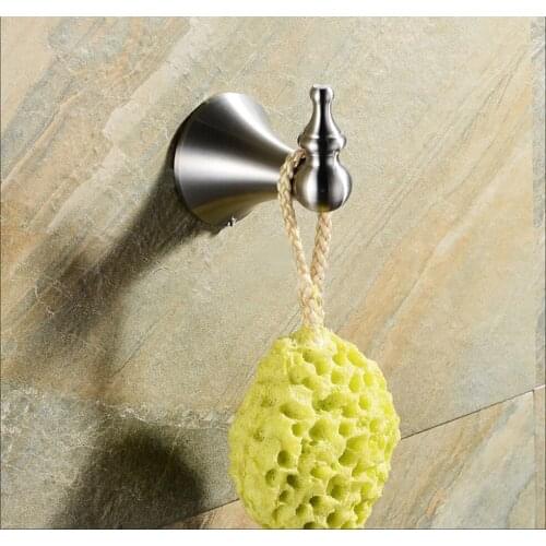 SUS 304 Stainless steel Black Robe Hooks Wall Hook Clothes Hanger Towel Hooks Coat Door Hooks Bathroom Accessories