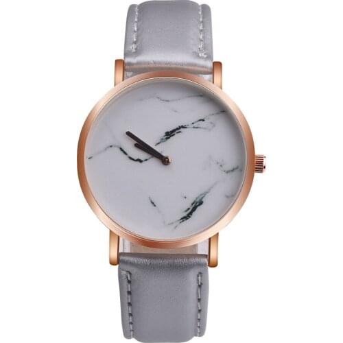 Fashion casual Marble Pattern design Wrist Watch High quality Quartz Leather Women Watch Relogio Feminino Montre Femme
