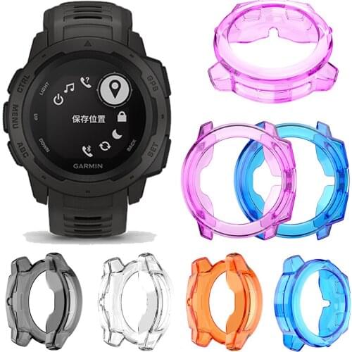 Soft TPU Protector Case Cover For Garmin Instinct Watch Cases Protective Shell Frame