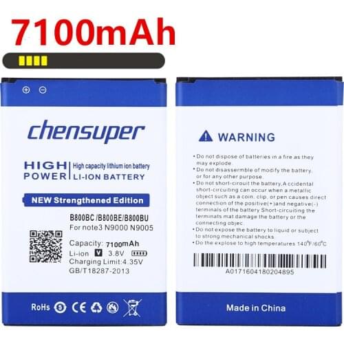 New chensuper 6850mAh B800BC B800BE/BU Battery for Samsung Galaxy Note 3 N9000 N9005 N900A N900 N9002 N9008 N9009 N9006 N9008S