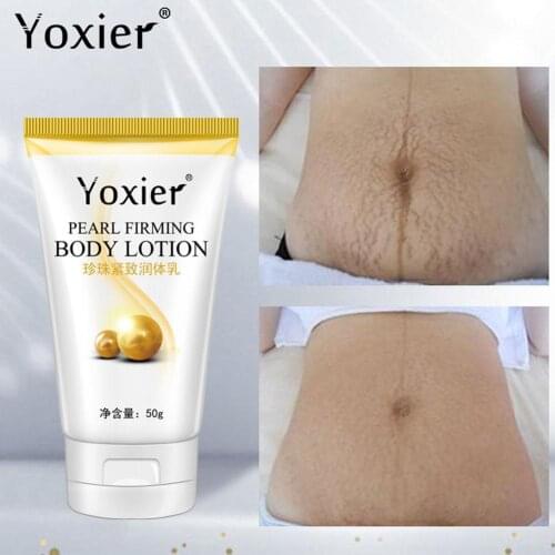 New 50g Pearl Body Lotion Slimming Cellulite Massage Remove Stretch Marks Firming Health Cream Treatment Body Skin Care