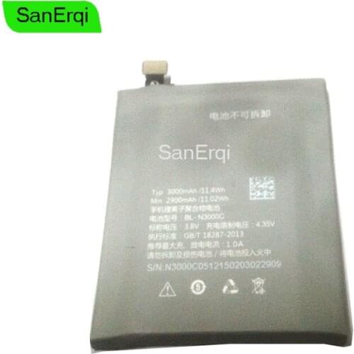 SanErqi 3.8V 3000mAh BL-N3000C High Capacity Hot New Replacement Li-ion Battery Bateria For IUNI I1 BL-N3000C Batteries