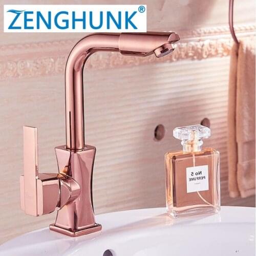 Basin Faucets 3 colors Faucet Single Hole Single Handle Wash Faucet Mixer Tap Chrome/Gold/rose gold Sink Faucet