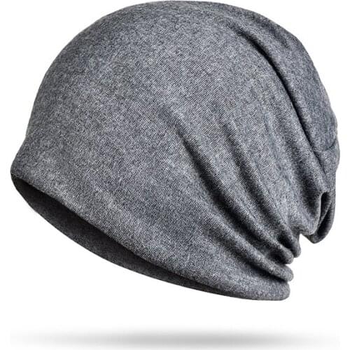Cool Unisex Cotton Beanies Spring Autumn Winter Thin Caps Men Women Solid Color Cotton Warm Thin Cap Male Female Skullies Hats