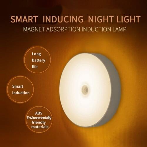 LED Infrared PIR Body Motion Sensor Rechargeable Induction led Night Light Wireless Detector Light Wall Lamp Light Closet Stair