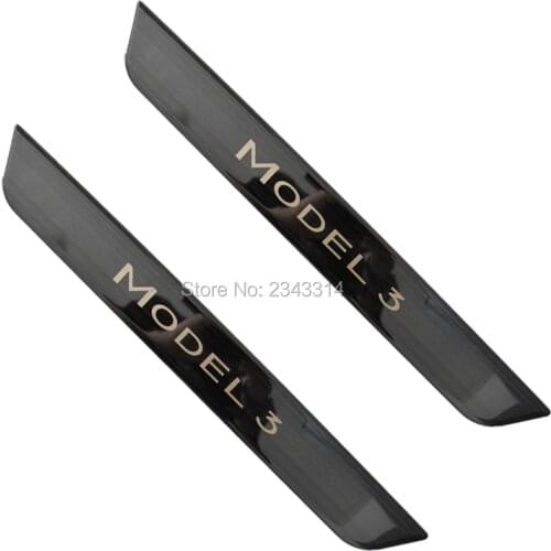For Tesla Model 3 2017-2019 2020 Accessory Stainless Door Sill Kick Scuff Plate Protector Trim Guard Cover Pedal Car Styling