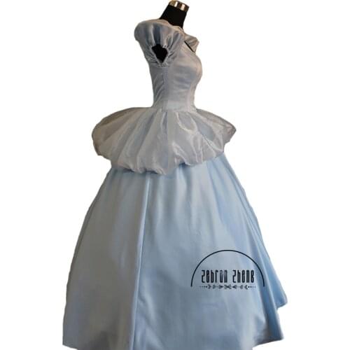 Fashion Style Cinderella Princess Costume Adult Women Cinderella Cosplay Costume Dress For Women Hallowmas Party Custom Made