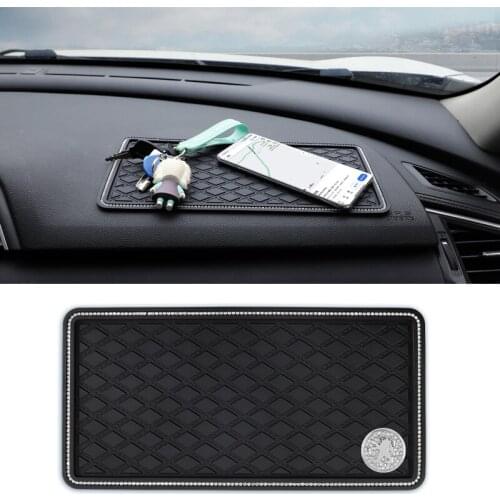 1Pcs Car Styling Crystal Anti-Slip Mat Dashboard For Peugeot 106 107 108 206 207 208 306 307 308 308S 406 508 2008 3008 5008 RCZ