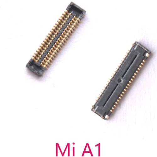 2pcs/lot Original LCD display FPC Connector Port Plug on mainboard For Xiaomi Mi A1 top quality