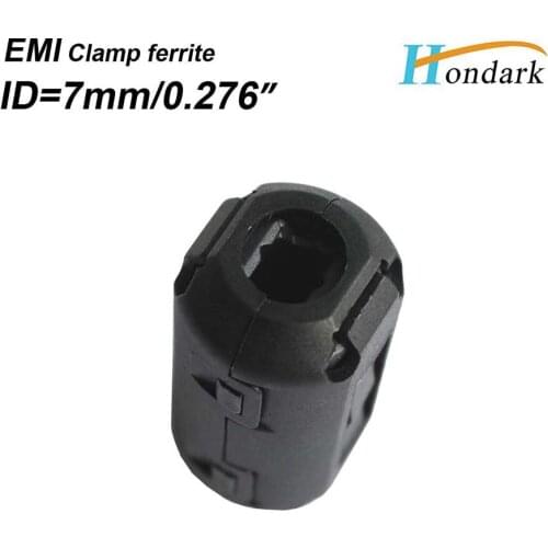 3pcs each size inner diameter 3.5mm 5mm 6.5mm 7mm black clip EMI filter ferrite bead ferrite clamps ferrite snap ,12pcs/lot