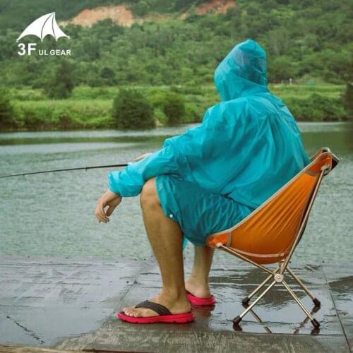 3F UL GEAR Single Person Ultralight Hiking Cycling Raincoat With Sleeve Portable Pocho Outdoor Camping Rain Cape Rainproof Outfi