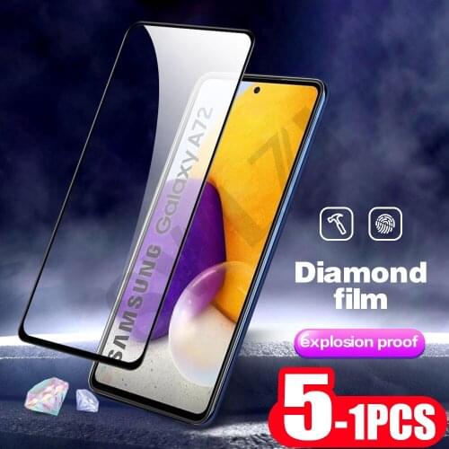 5-1Pcs phone screen protector for Samsung Galaxy A02s A12 A22 A32 A42 A52 A72 protective film tempered glass