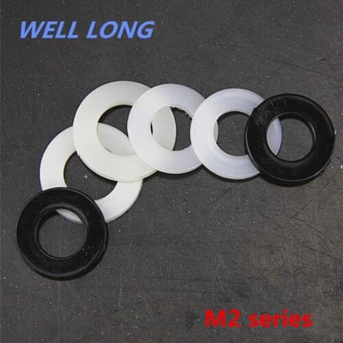 500pcs/lot Nylon Screw Gasket Insulation Plastic Flat Pad Plastic Washer,M2