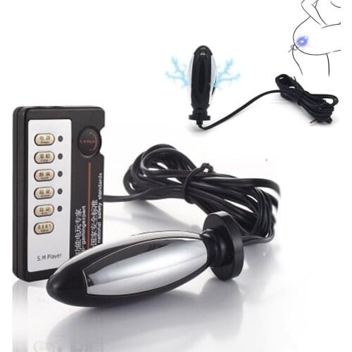 Electric Shock Pulse Anal Butt Plug Jump Eggs Clit Stimulator Dildo Vibrator Prostate Massager Expand Anus Vagina Device Sex Toy