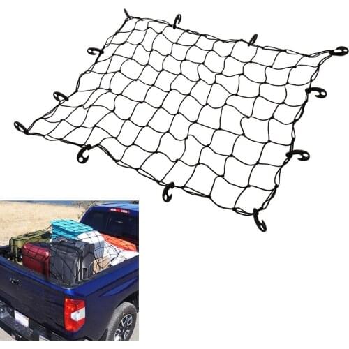 Car Trunk Luggage Storage Universal Cargo Organiser Netting Elastic Mesh Net with Hooks Auto Interior Accessories 120x90cm