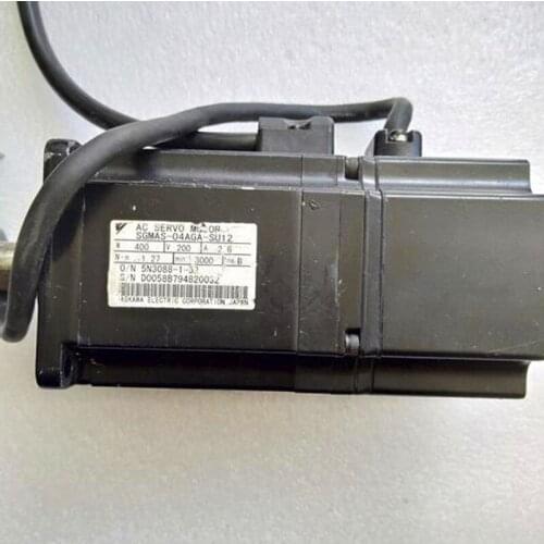 Used Tested Working AC Servo Motor SGMAS-04AGA-SU12