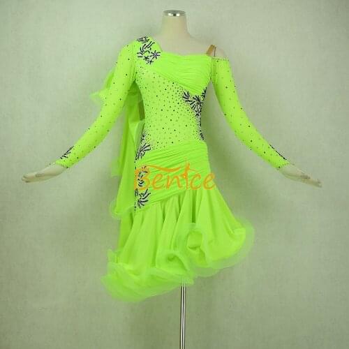 Free Shipping Latin Dance Skirt For Women Professional Sumba Dancing Skirt Adult Rumba QiaQia Latin Dress Latin Performances Dre