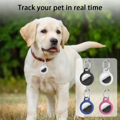 Airtags Case Protective Cover Silica Gel Secure Holder Bumper With Strap Tracker Accessories Anti-scratch Keychain Air Tag Case