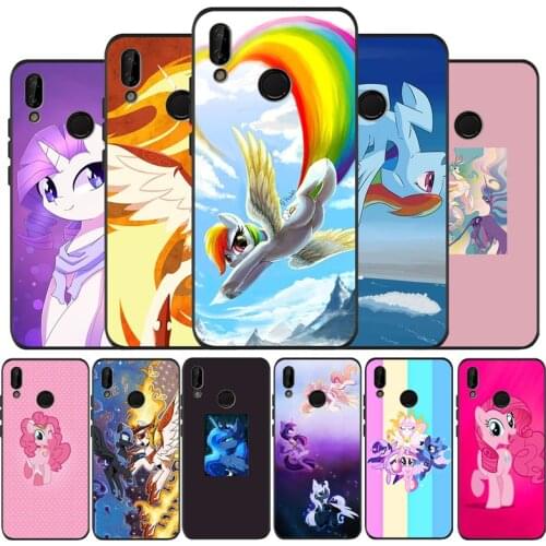 The Magic pony Soft Silicone black Phone Case For Huawei P9 P10 P20 P30 P40 lite P20 P30 P40 pro Y9 Y6 P smart 2019