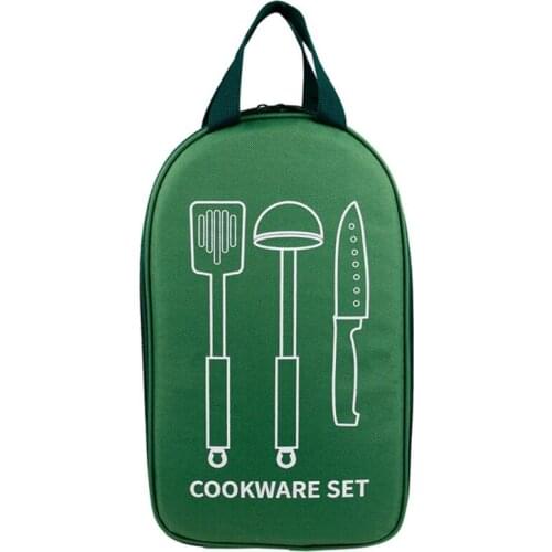 Cookware Carry Case Camping Hiking Tableware Storage Bag Outdoor Portable Barbecue Utensils Organizer