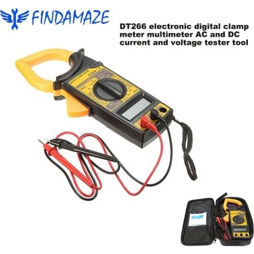 DT266 Electronic Digital Clamp Meter Multimeter AC DC Current and Voltage Tester Tool AC Current 0.1A To 1000A