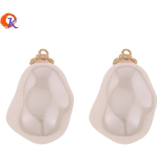 Cordial Design 50Pcs 14*22MM Jewelry Accessories/DIY Making/Imitation Pearl/Genuine Gold Plating/Hand Made/Earring Findings