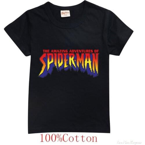 Disney Spiderman Cotton Baby T-shirt Cartoon Style Funny Kawaii Hip Hop Kids Boys Clothes Casual Short Shirt Girls Tops