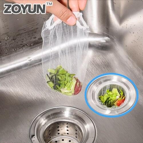 Kitchen Sink Plug Filter Sewer Pool Drain Fine Mesh Strainer Cage Garbage Leakage Net Anti-blocking Bag Gadgets Accessories