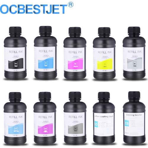 250ml/Bottle UV Ink Bottle For Epson L800 L805 L1800 R290 R300 1390 1400 1410 1430 1500W R3000 DX5 DX7 Universal UV Printer Ink
