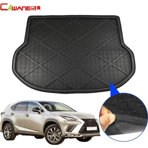 Cawanerl For Lexus NX NX200T NX300H NX300 2015-2018 Car Trunk Mat Floor Boot Tray Liner Cargo Carpet Mud Kick Pad Accessories