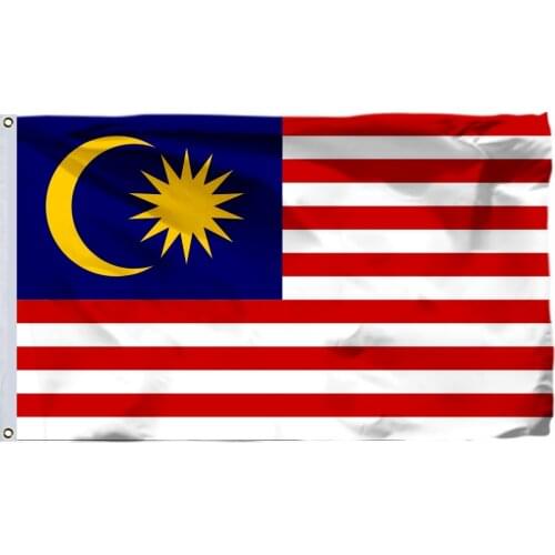Malaysia Flag 150X90cm (3x5FT) 115g 100D Polyester Double Stitched High Quality Free Shipping