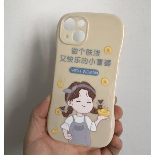 Cute anime girl phone case for iphone 12 pro max 11 SE2020 tpu cover for iphone x xs max xr silicone bumper for iphone 6 7 8plus