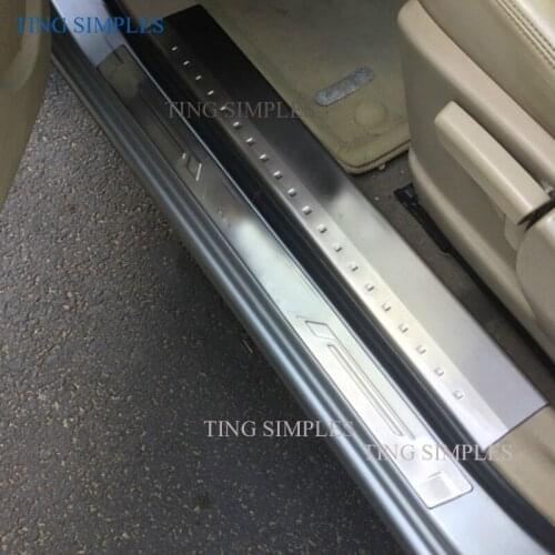 Scuff Plate Stainless Steel Door Sills Guard Car Styling Sticker Car Accessories For Nissan Qashqai Door Sill J10 2007-2014 4pcs