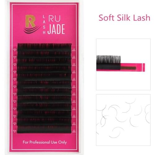 False Mink Eyelashes 8-15mm Korea Silk Classic Volume Fanning Lashes Cashmere Eyelashes Lashes For Building Makeup Cilia