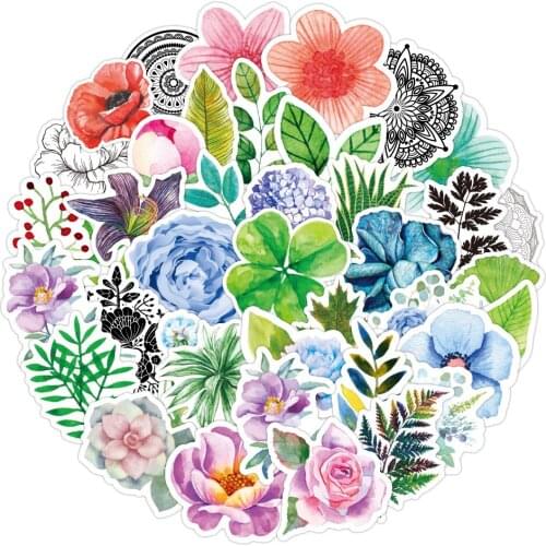 10/50PCS Environmental Protection Green Plants Graffiti Stickers DIY Bike Guitar Laptop Waterproof PVC Classic Toy Sticker