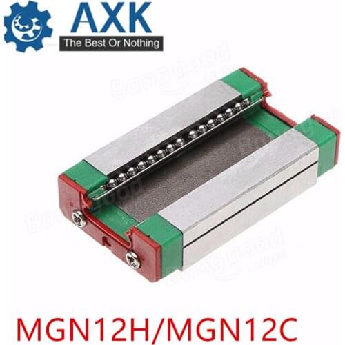 Block Carriage 12mm Linear Guide Rail Set Cnc Motion Guideway Bearing Steel Printer Cutter Mgn12h Mgn12c Way Long For A Axis