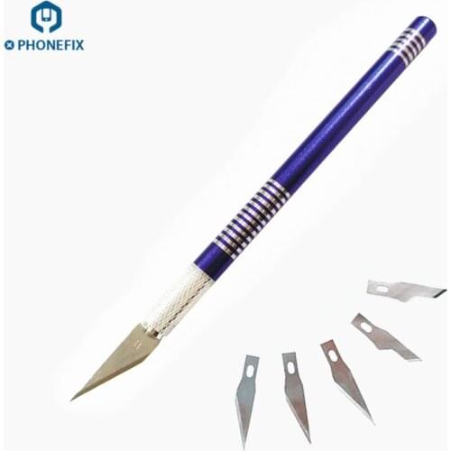 Non-Slip Metal Scalpel Knife High Precision Engraving Blades Craft Knives for Smart Phone Motherboard PCB DIY Cutting Repair