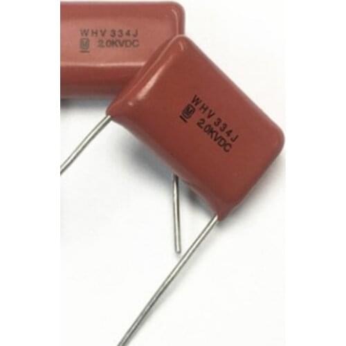 New and origina 50PCS 334J 2000V 0.33UF Metallized film capacitors CBB capacitors