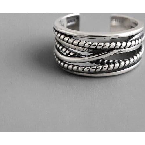 New Charm Finger Multilayer Lines Ring For Women Men Vintage Boho Knuckle Party Rings Punk Jewelry Girls Gift 2020