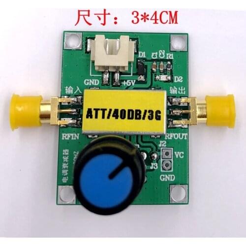 NEW At-108 RF attenuator 0.5-3ghz 40dB dynamic range 0-5V control