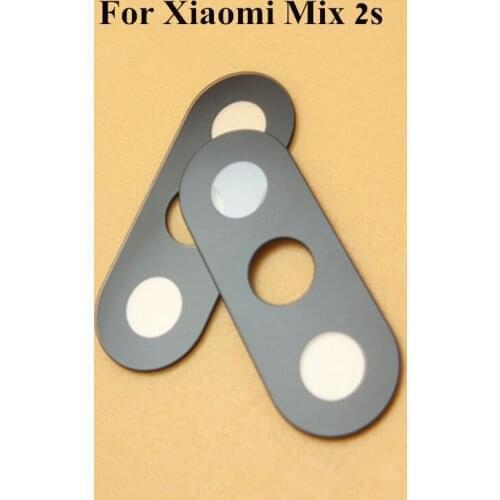 100pcs/Lot Original Camera Glass Lens Cover For Xiaomi Mix 2s Rear Back Camera Outside Glass Lens lenses With Stickers