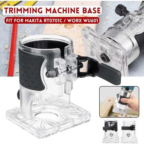 Trimmer Base Plastic Base Board Woodworking Edge Cutter for Makita Battery RT0701C/Worx WU601 Electric Trimming Machine