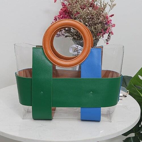 Simple Weave Shoulder Handbag 2021 New Summer Travel Beach Bag Portable Female Basket Bag Travel Hand Bag